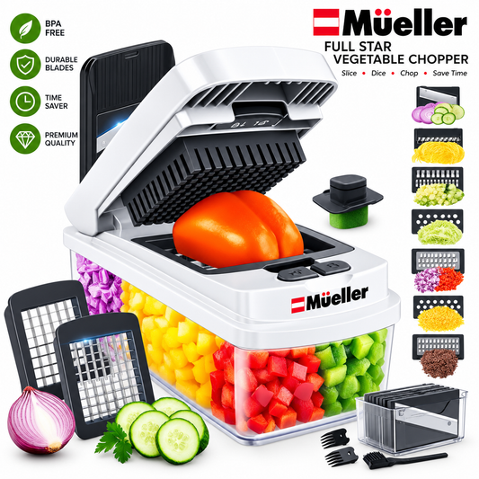 Mueller Pro-Series 10-in-1 Vegetable Chopper